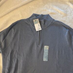 NWT Men’s 1/4 zip blue
